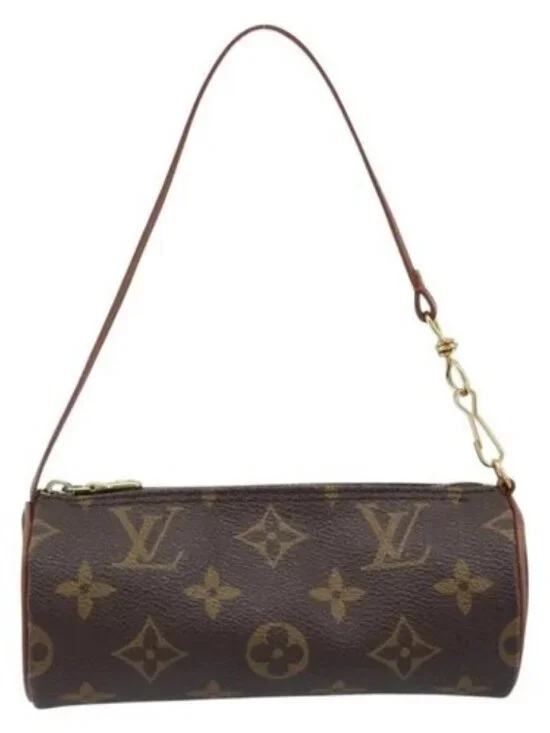 LOUIS VUITTON Monogram Papillon Pouch LV Auth - Picture 12 of 16